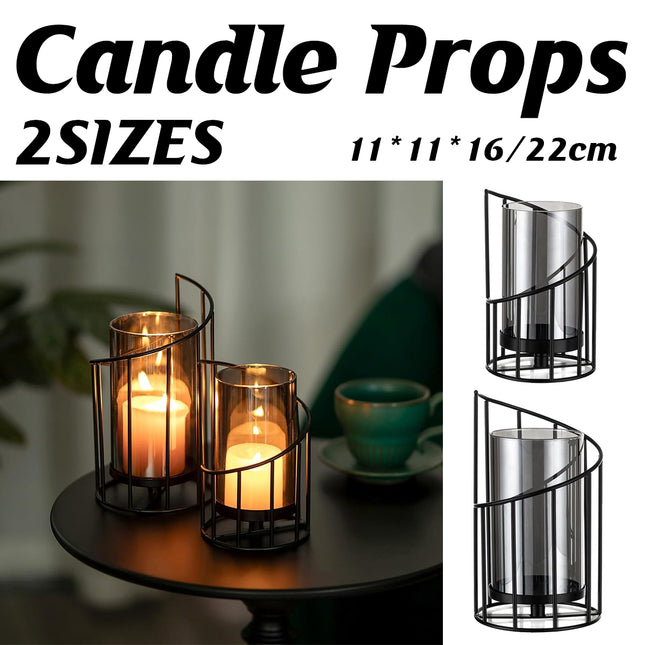 Luxury Iron Candle Holder Decorative Vase Romantic Table Centerpiece Home Decor