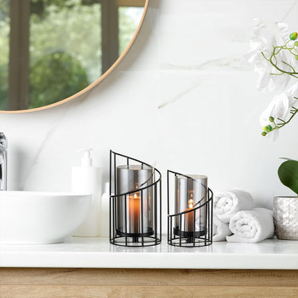 Luxury Iron Candle Holder Decorative Vase Romantic Table Centerpiece Home Decor