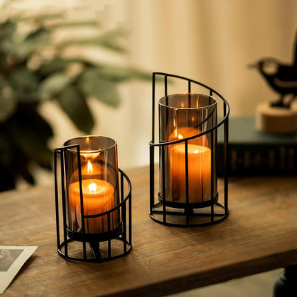 Luxury Iron Candle Holder Decorative Vase Romantic Table Centerpiece Home Decor