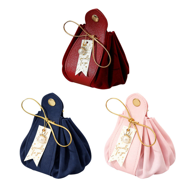 Wedding Candy Favor Bags 10 Pack Velvet Style 3 Colours