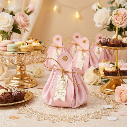 Wedding Candy Favor Bags 10 Pack Velvet Style 3 Colours