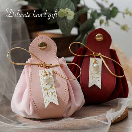 Wedding Candy Favor Bags 10 Pack Velvet Style 3 Colours