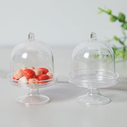 Set of 24 Mini Dessert Display Stands with Dome Cover Cupcake Candy Party Favour