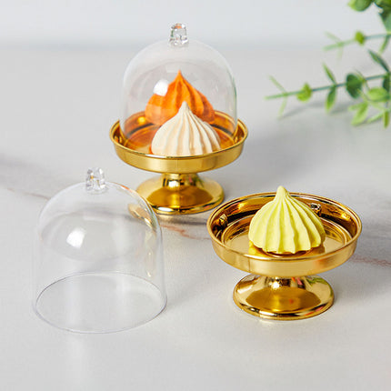 Set of 24 Mini Dessert Display Stands with Dome Cover Cupcake Candy Party Favour