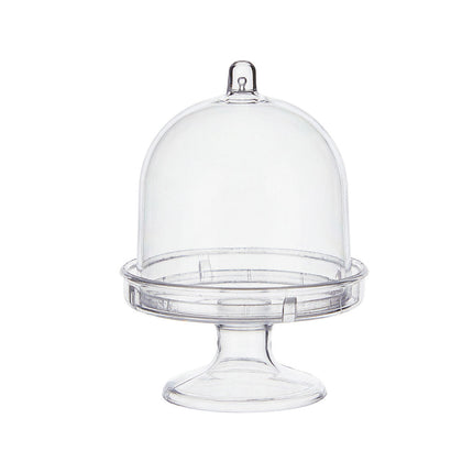 Set of 24 Mini Dessert Display Stands with Dome Cover Cupcake Candy Party Favour