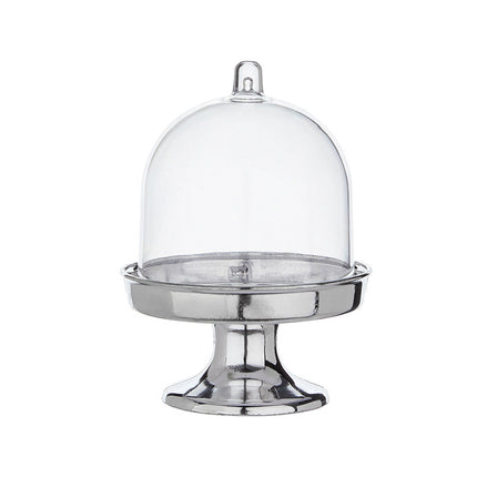 Set of 24 Mini Dessert Display Stands with Dome Cover Cupcake Candy Party Favour