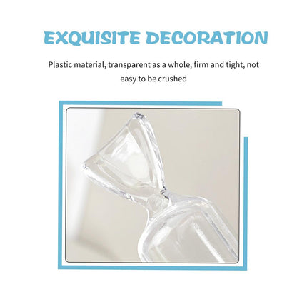 50pcs Mini Candy Box Transparent Jewellery Storage Box Earrings Holder Case