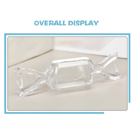 50pcs Mini Candy Box Transparent Jewellery Storage Box Earrings Holder Case