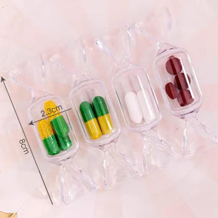 50pcs Mini Candy Box Transparent Jewellery Storage Box Earrings Holder Case