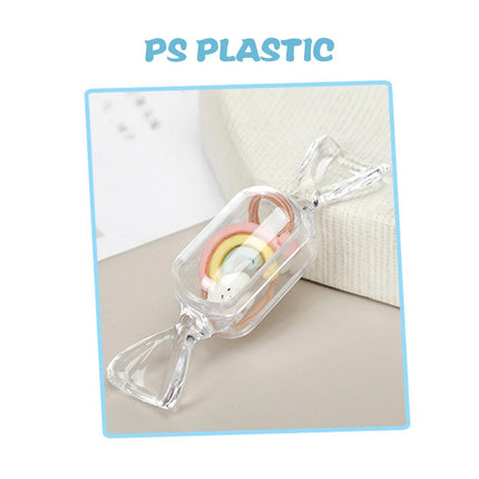 50pcs Mini Candy Box Transparent Jewellery Storage Box Earrings Holder Case
