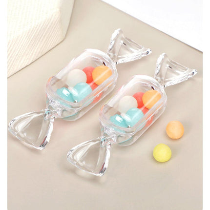 50pcs Mini Candy Box Transparent Jewellery Storage Box Earrings Holder Case