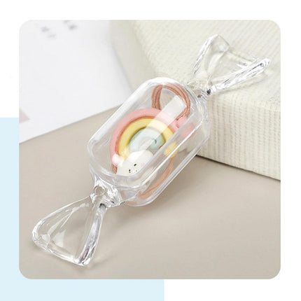 50pcs Mini Candy Box Transparent Jewellery Storage Box Earrings Holder Case