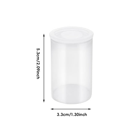 20PCS 35mm Film Canister Storage Tubes Black Plastic 33x53mm