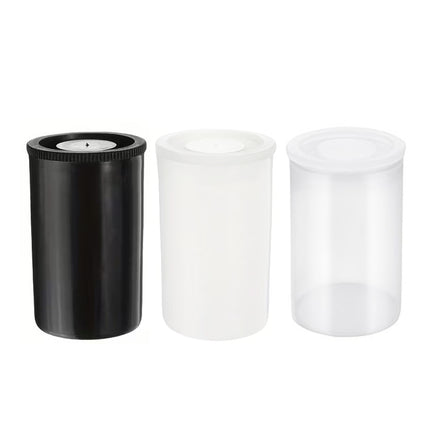 20PCS 35mm Film Canister Storage Tubes Black Plastic 33x53mm