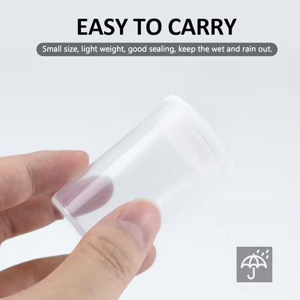 20PCS 35mm Film Canister Storage Tubes Black Plastic 33x53mm