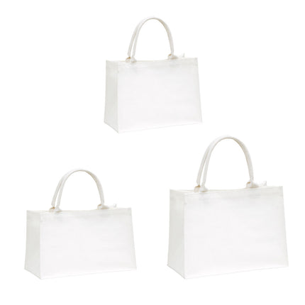 Blank Canvas Tote Bags 2 Pack Box Style Three Sizes