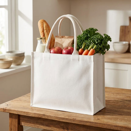 Blank Canvas Tote Bags 2 Pack Box Style Three Sizes
