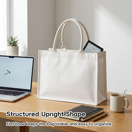 Blank Canvas Tote Bags 2 Pack Box Style Three Sizes