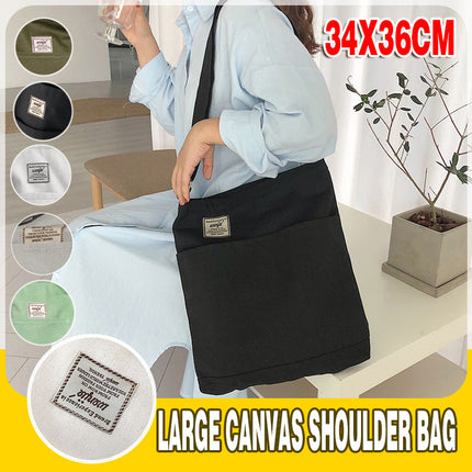 Womens Hobo Large Canvas Shoulder Bag Travel Crossbody Bag Handbag Tote Bag