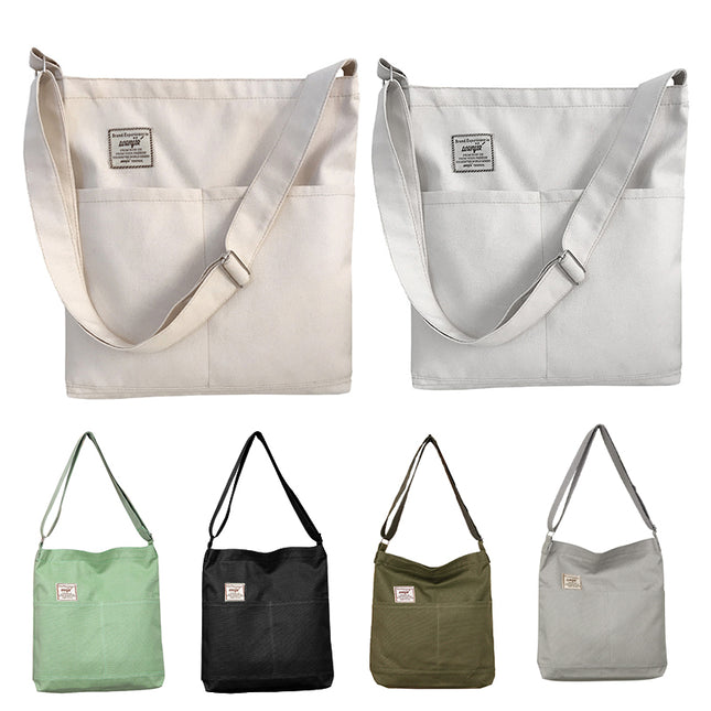 Womens Hobo Large Canvas Shoulder Bag Travel Crossbody Bag Handbag Tote Bag