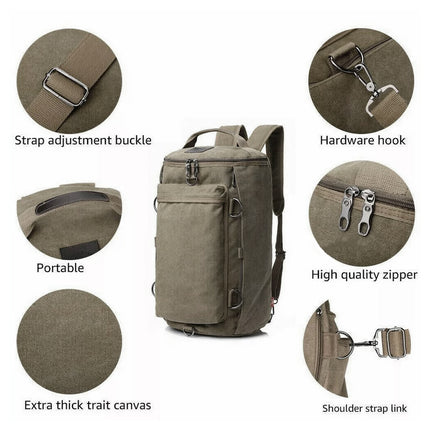 Large Capacity Shoulder Backpack Student Schoolbag Travel Bag Multifunction Use