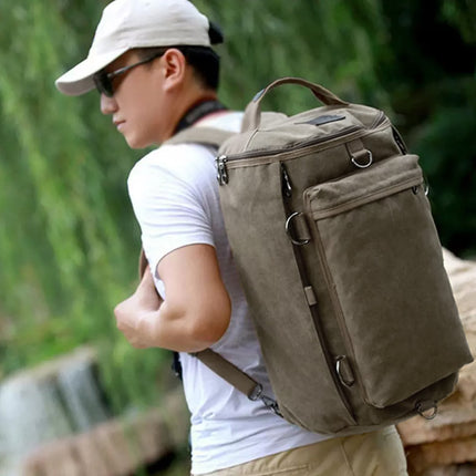 Large Capacity Shoulder Backpack Student Schoolbag Travel Bag Multifunction Use