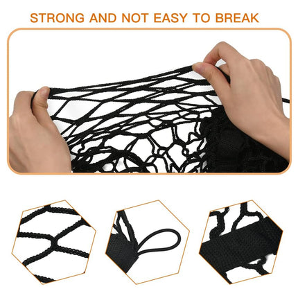 Car Trunk Cargo Net 3 Pocket Boot Storage Mesh SUV Sedan Pickup 110 x 30cm