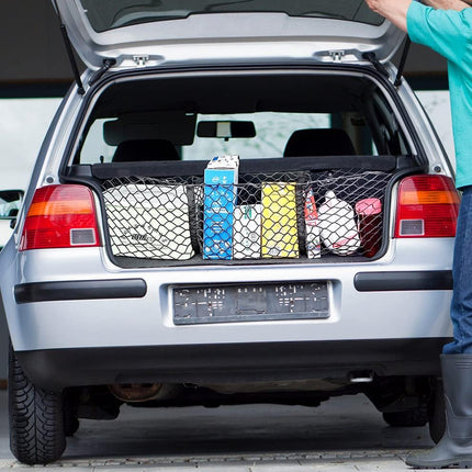 Car Trunk Cargo Net 3 Pocket Boot Storage Mesh SUV Sedan Pickup 110 x 30cm