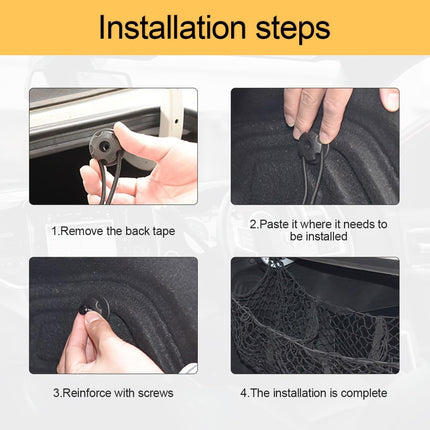 Car Trunk Cargo Net 3 Pocket Boot Storage Mesh SUV Sedan Pickup 110 x 30cm