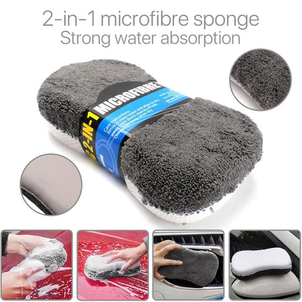 Car Cleaning 9 Piece Set Multi Color Glove Towel Wax Sponge Tire Brush Dust Kit