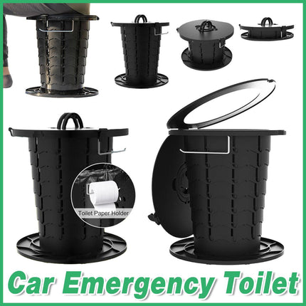 Portable Folding Camping Toilet Outdoor Emergency Travel Compact Toilet Seat