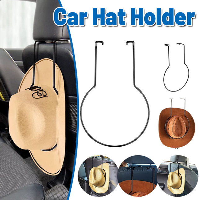 Suspension Car Hat Rack Metal Hard Hat Holder Cowboy Hat Rack Seat Backrest