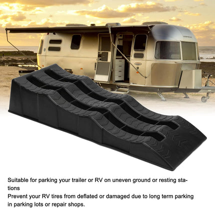 2pcs Plastic Three Step Parking Tire Pads for Cars Recreational Vehicles RV