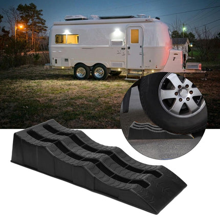 2pcs Plastic Three Step Parking Tire Pads for Cars Recreational Vehicles RV