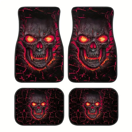 Car Floor Mats 4 Piece Set All Weather Waterproof Non Slip for Sedan SUV Protect