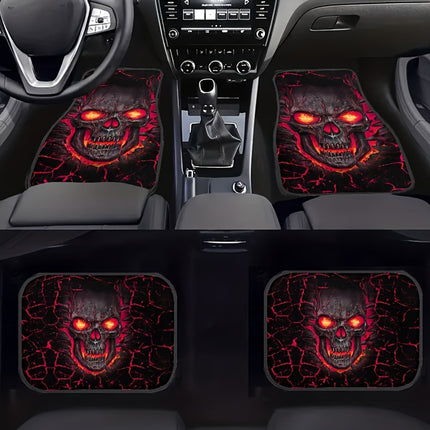 Car Floor Mats 4 Piece Set All Weather Waterproof Non Slip for Sedan SUV Protect