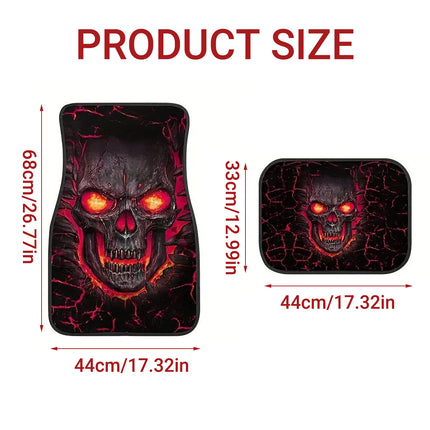 Car Floor Mats 4 Piece Set All Weather Waterproof Non Slip for Sedan SUV Protect
