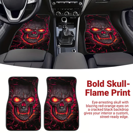 Car Floor Mats 4 Piece Set All Weather Waterproof Non Slip for Sedan SUV Protect