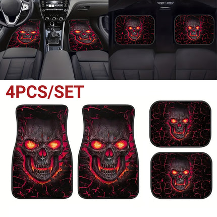 Car Floor Mats 4 Piece Set All Weather Waterproof Non Slip for Sedan SUV Protect
