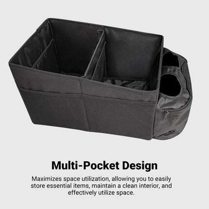 Automobile Storage Box Oxford Cloth Foldable Seat Storage Cup Holder Trunk Bag