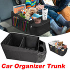 Automobile Storage Box Oxford Cloth Foldable Seat Storage Cup Holder Trunk Bag