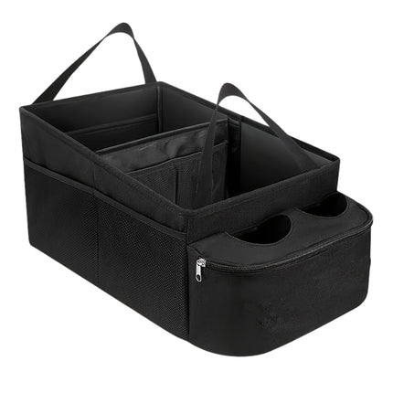 Automobile Storage Box Oxford Cloth Foldable Seat Storage Cup Holder Trunk Bag