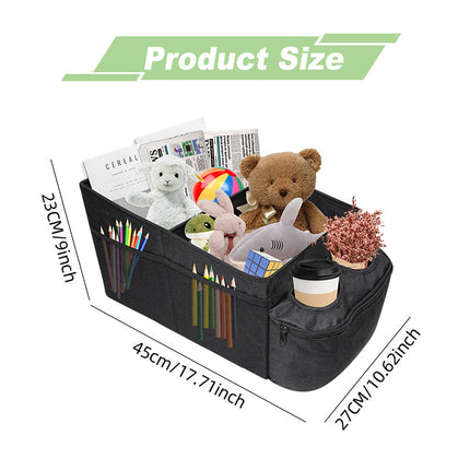 Automobile Storage Box Oxford Cloth Foldable Seat Storage Cup Holder Trunk Bag