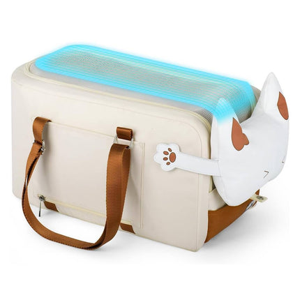 Car Central Console Pet Carrier Cat Dog Bag Breathable Cushion 43 x 25 x 22.5cm