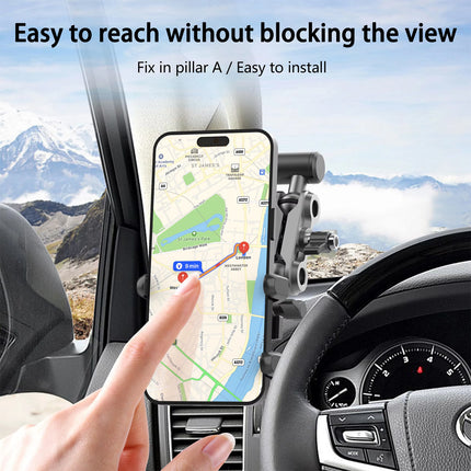Land Cruiser Compatible A-Pillar Handle Car Phone Mount Adjustable Sturdy