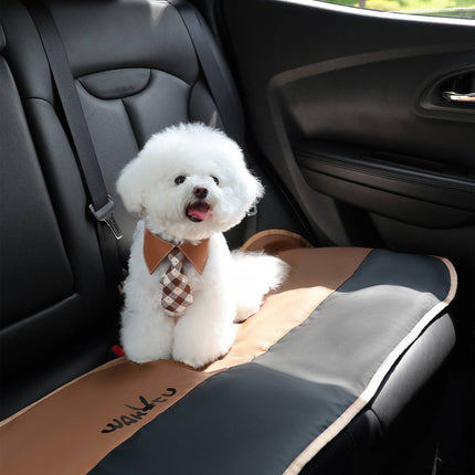 Pet Car Rear Seat Cushion Waterproof Dog Mat Tube Grip Anti Slip Universal Fit