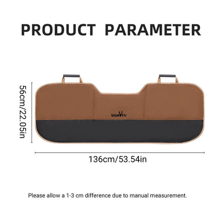 Pet Car Rear Seat Cushion Waterproof Dog Mat Tube Grip Anti Slip Universal Fit