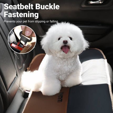 Pet Car Rear Seat Cushion Waterproof Dog Mat Tube Grip Anti Slip Universal Fit