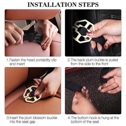 Car Seat Back Storage Bag Hanging Rear Seat Child Folding Dining Table Rack