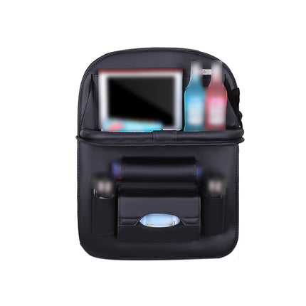 Car Seat Back Storage Bag Hanging Rear Seat Child Folding Dining Table Rack